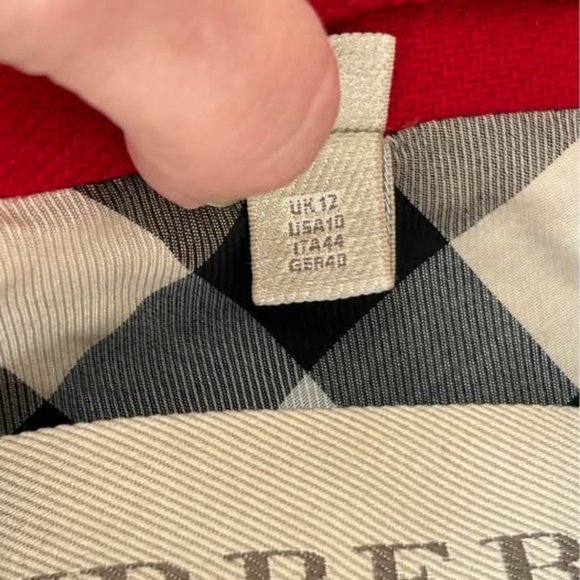 Burberry Red Wool Coat - Picture 8 of 8